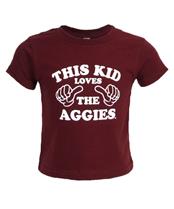 Toddler This Kid Loves The Aggies Tee-Automation