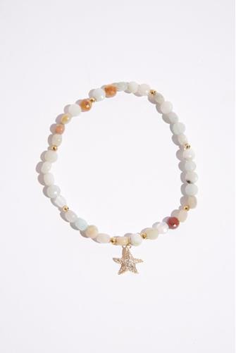 Starfish Stretch Anklet LITE GREEN