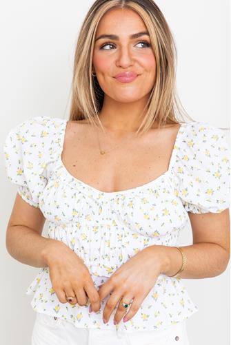 Zoomie Blossom Top YELLOW MULTI -