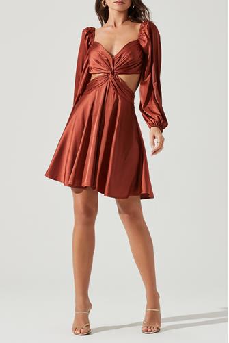 Anamaria Cutout Dress RUST