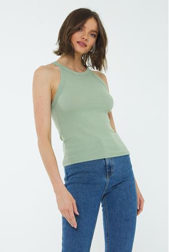 Perry Rib Tank Top TEA LEAVES