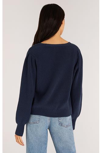 Dahlia Rib Cardigan MIDNIGHT BLUE