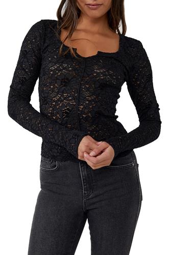 Cloud Ride Notch Long Sleeve BLACK