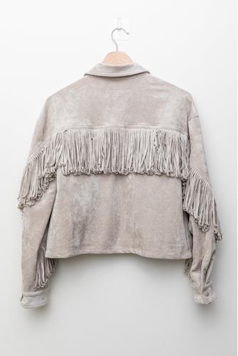 Olive Branch Suede Fringe Jacket OLIVE BRANCH