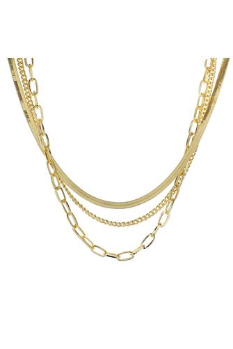 Gold Snake Chain Layered Necklace GOLD