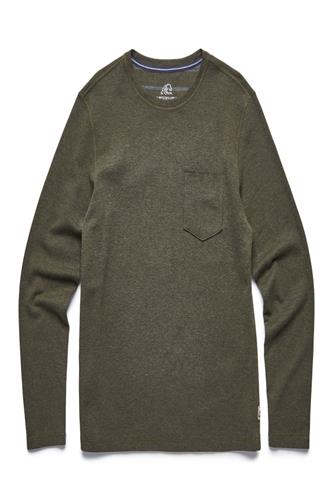 Chris Long Sleeve Raw Edge Jersey OLIVE HEATHER