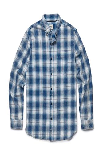 Brian Plaid Long Sleeve BLUE COMBO