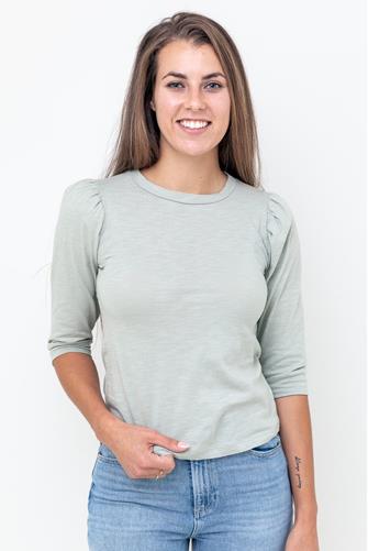 Puff Sleeve Short Sleeve Tee SAGE