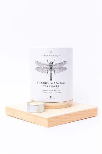 Citronella Sea Salt Tea Lights 