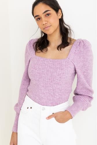 Saeeda Square Neck Top LILAC
