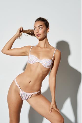 Versailles Ruched Bikini Top MULTI