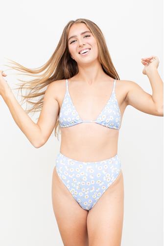 Don't Be Blue Slide Tall Triangle Bikini Top BLUE MULTI -