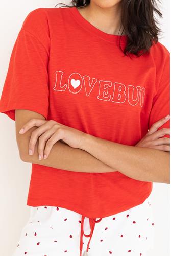 Lovebug Short Sleeve Tee RED