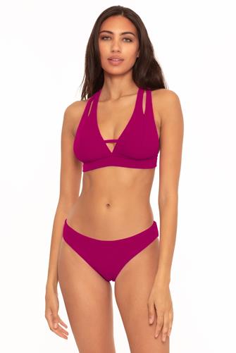 Pomegranate Fine Line Bikini Top POMEGRANATE