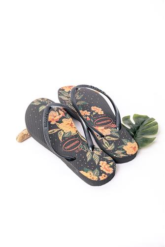 Slim Organic Floral Flip Flop FLORAL-9379