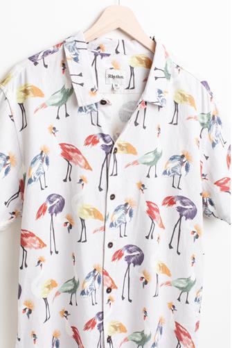 Crane Button Down Shirt NATURAL