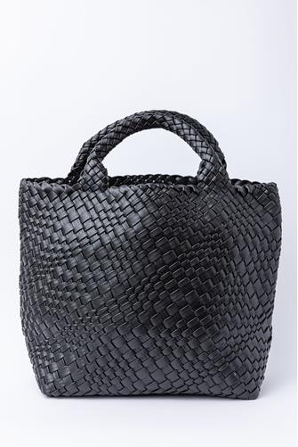 Black Blythe Woven Mini Tote Bag BLACK