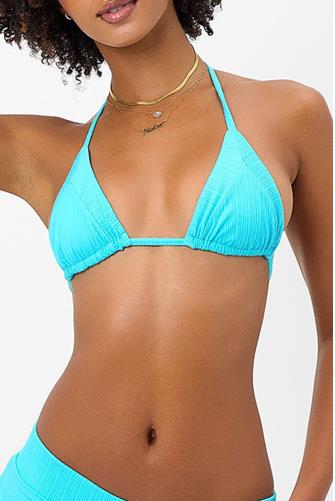 Aquamarine Sky Pliss? Bikini Top AQUAMARINE