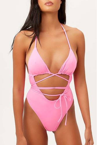 Pink Punch Gemma Wrap One Piece PINK PUNCH