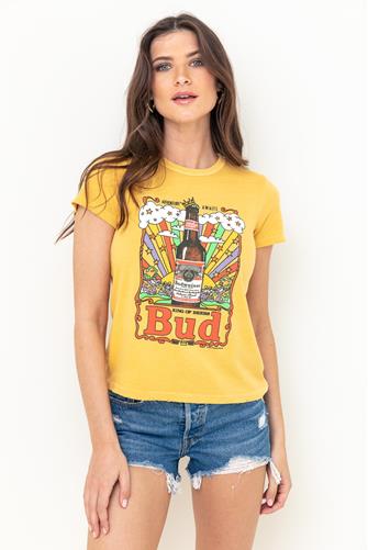King of Beers Budweiser Tee Shirt CITRINE