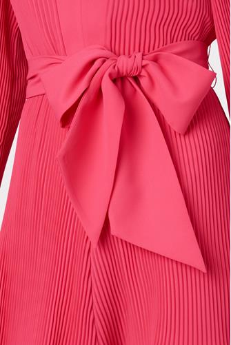 Liv Solid Pleat Dress BLACK