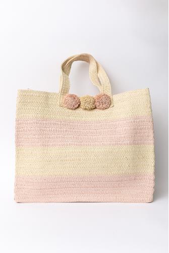 Bahama Mama Tote NATURAL/PINK