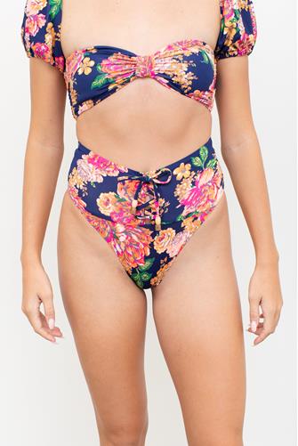 Peony Applause High Rise Bikini Bottom BLUE MULTI
