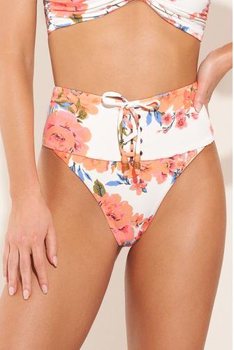 Free Spirit Applause Bikini Bottom WHITE MULTI