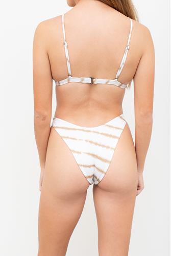 Ocean Waves Splendour High Leg Bikini Bottom WHITE MULTI