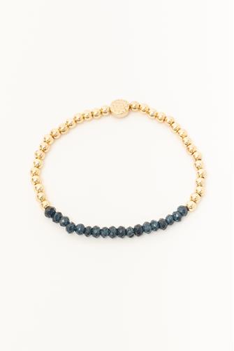Bead & Ball Stretch Bracelet BLUE