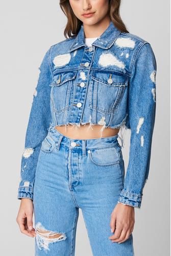 Cruise Control Cropped Denim Jacket CRUISE CONTROL CT