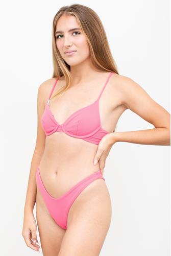 Lipstick Rose Dainty Underwire Bikini Top PINK