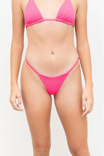 Fuchsia Dianthus Flash Single Strap Bikini Bottom HOT PINK