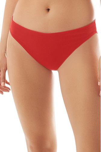 Camellia Rib Sublimity Bikini Bottoms RED