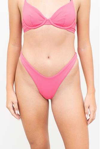 Lipstick Rose Dainty Underwire Bikini Top PINK