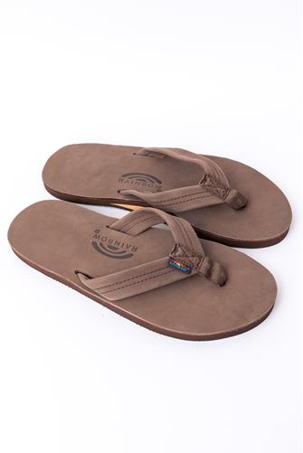 Single Layer Leather Sandal ESPRESSO