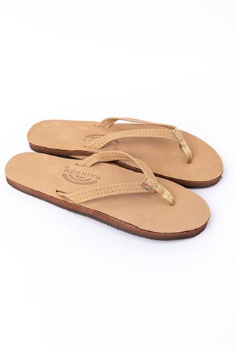 Single Layer Narrow Strap Sandal SIERRA BROWN