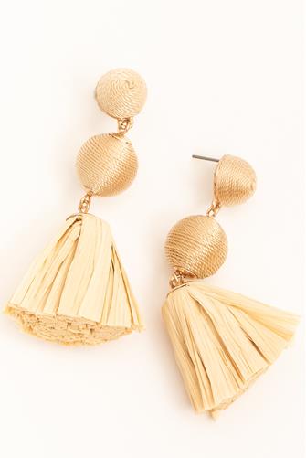 June Earrings BEIGE