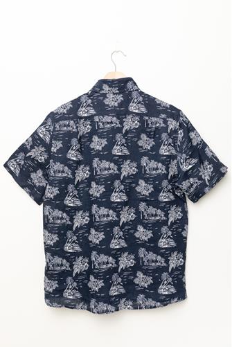 Navy Tropics Short Sleeve Shirt NAVY