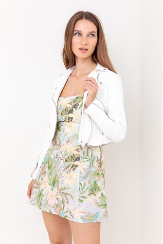 White Moto Jacket SO ICE