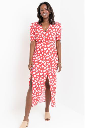 Aimee Verona Drape Dress HIBISCUS SUMMER