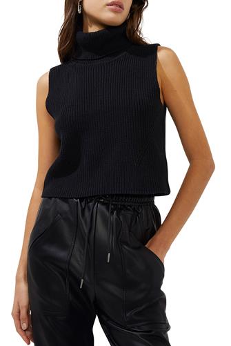 Mozart Cropped Sweater BLACK
