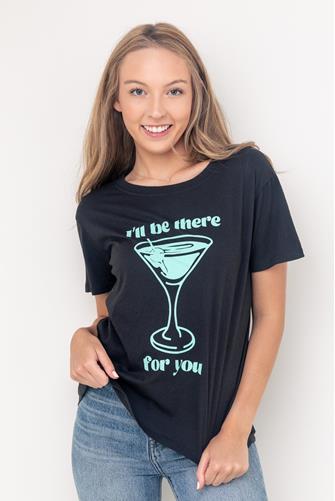 Here For You Tee BLACK