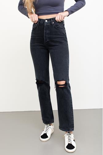 90's Pinch Waist Hi Rise Straight Leg Jean in Howl HOWL