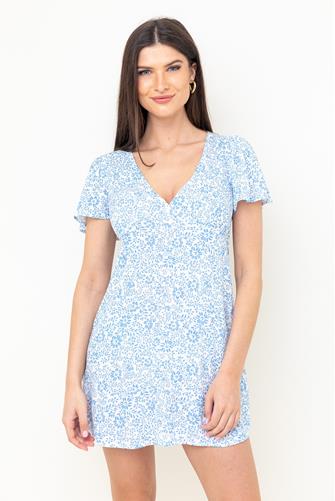 Salt Crystal Short And Sweet Mini Dress SALT CRYSTAL