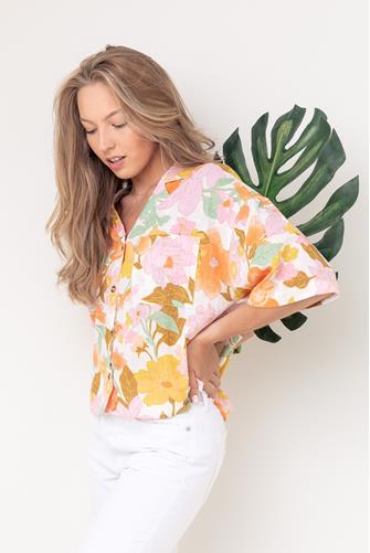 All Good Button Down Top MULTI