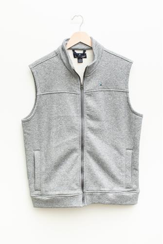 PUREtec Cool Sherpa Fleece Vest MED GREY HEATHER