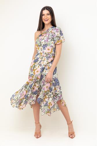Off White Retro Floral Santorini Dress OFF WHITE RETRO FLORAL