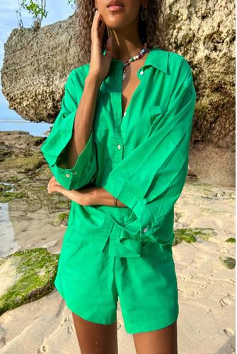 Biarritz Set Short in Tropical Green TROPICAL GREEN