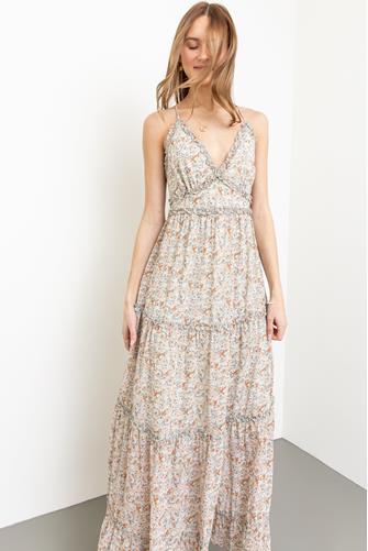 Blush Floral Print Maxi Dress BLUSH